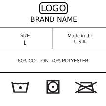 Neck label template